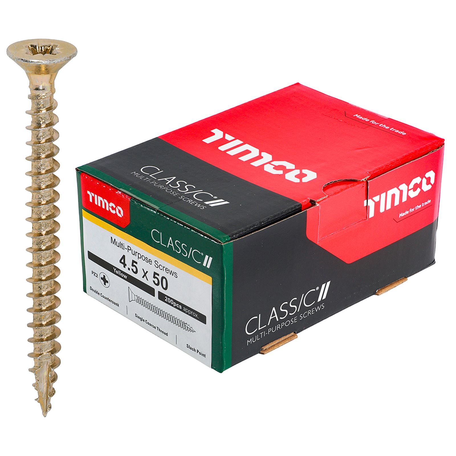 TIMCO Classic Mehrzweckschrauben Pozi Kopf Doppel Senken Gelb Verpackt - Bild 39 von 71