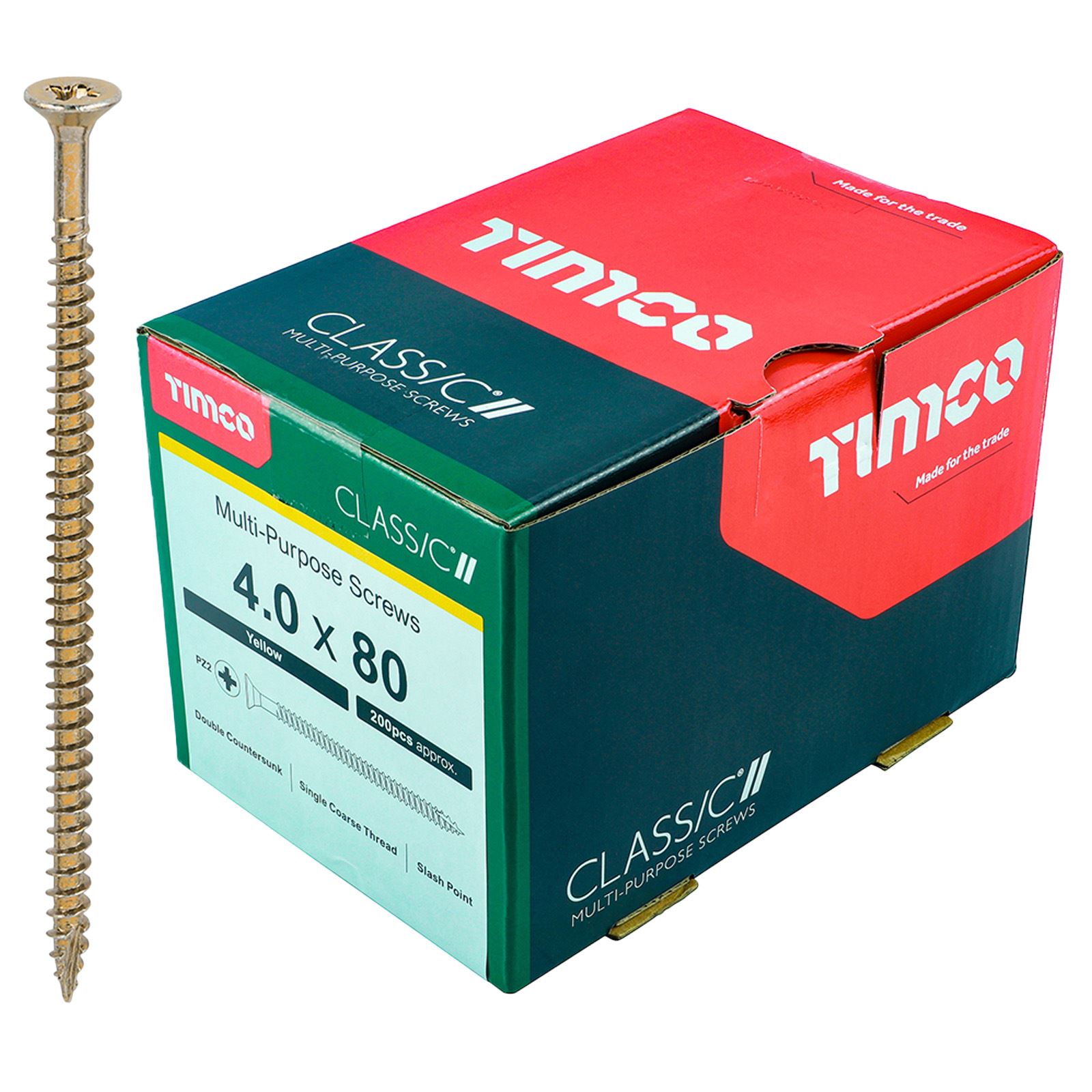 TIMCO Classic Mehrzweckschrauben Pozi Kopf Doppel Senken Gelb Verpackt - Bild 31 von 71