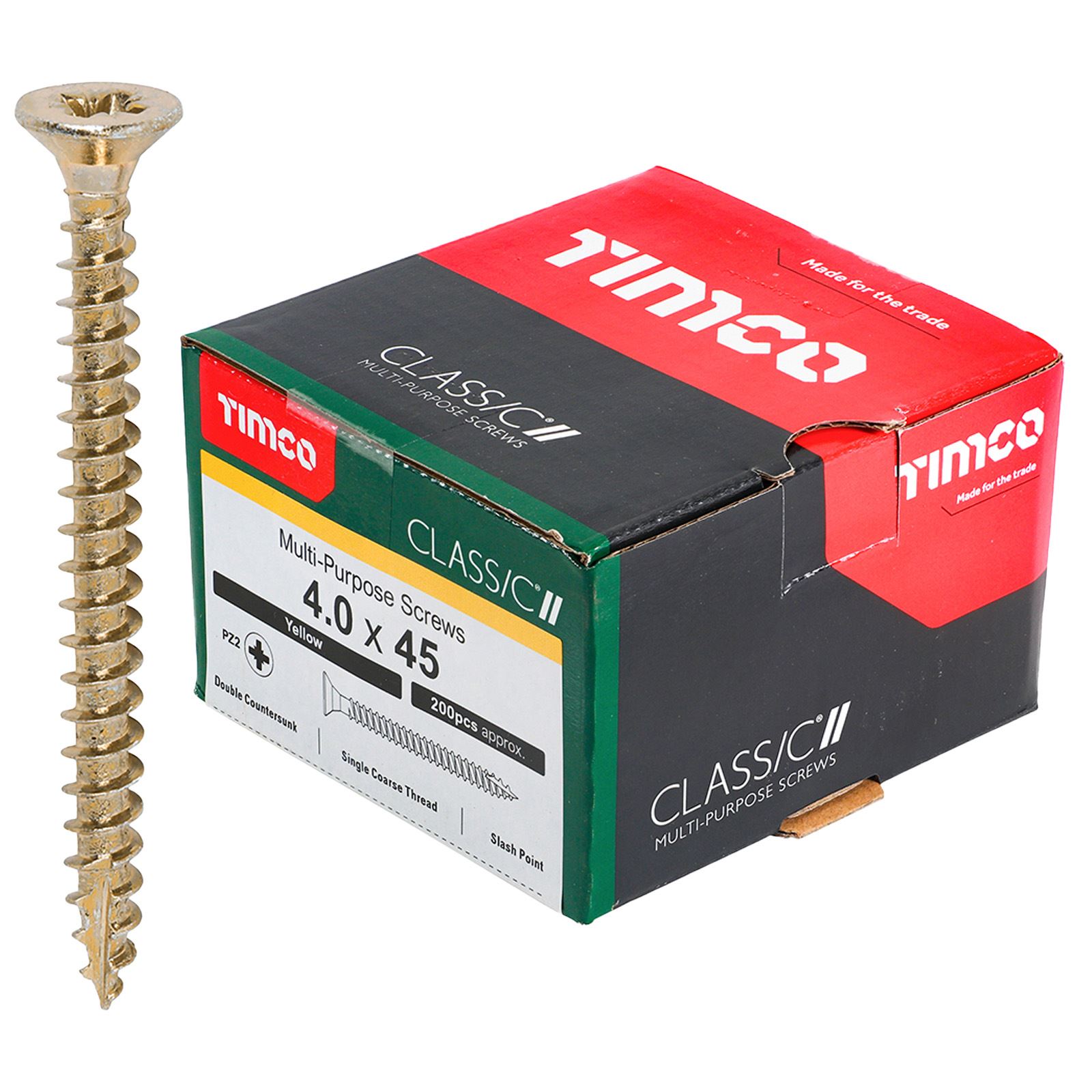 TIMCO Classic Mehrzweckschrauben Pozi Kopf Doppel Senken Gelb Verpackt - Bild 26 von 71