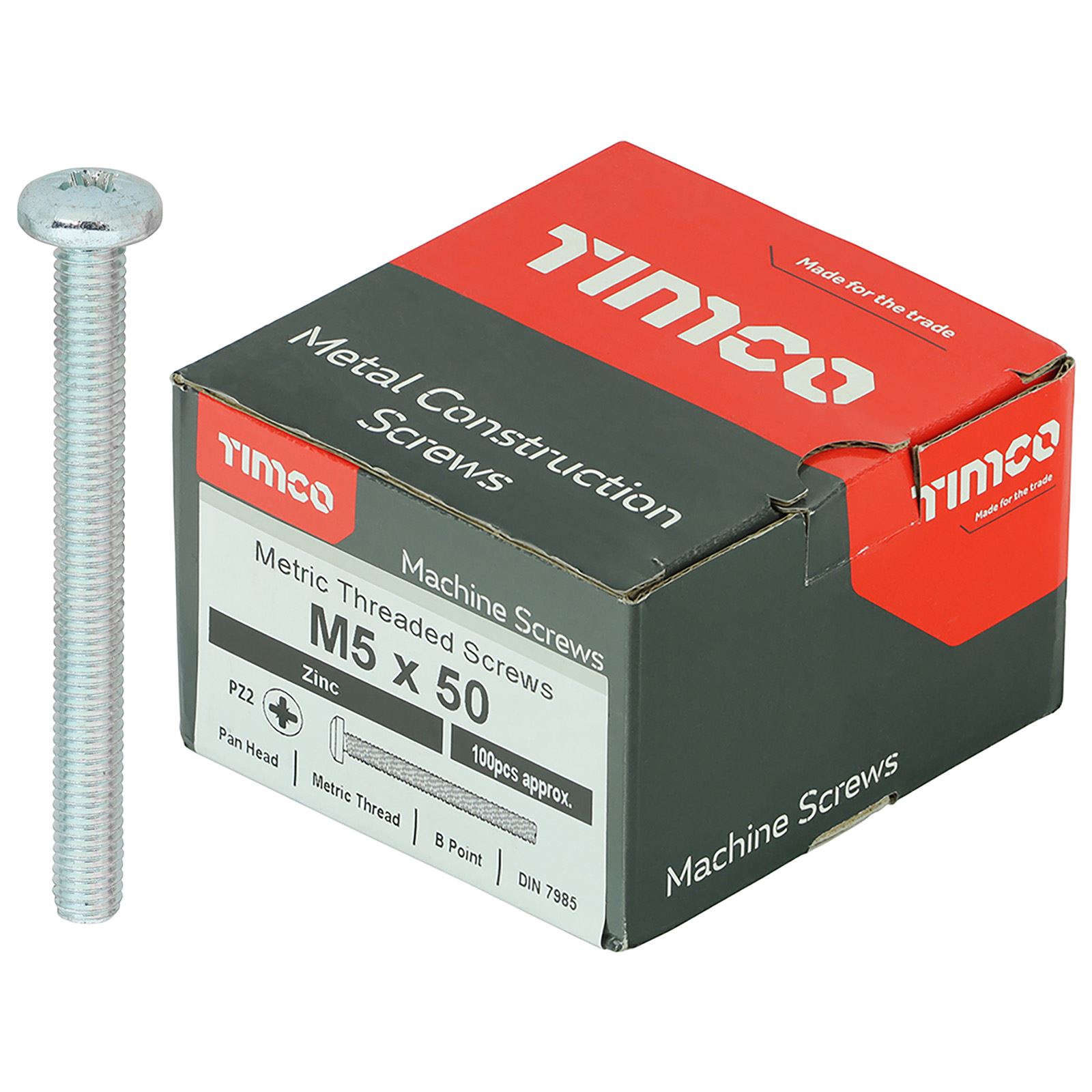 TIMCO Machine Screws Pan Head Zinc Pozi Head 100 Screws Box M4 M5 M6 - Picture 20 of 26
