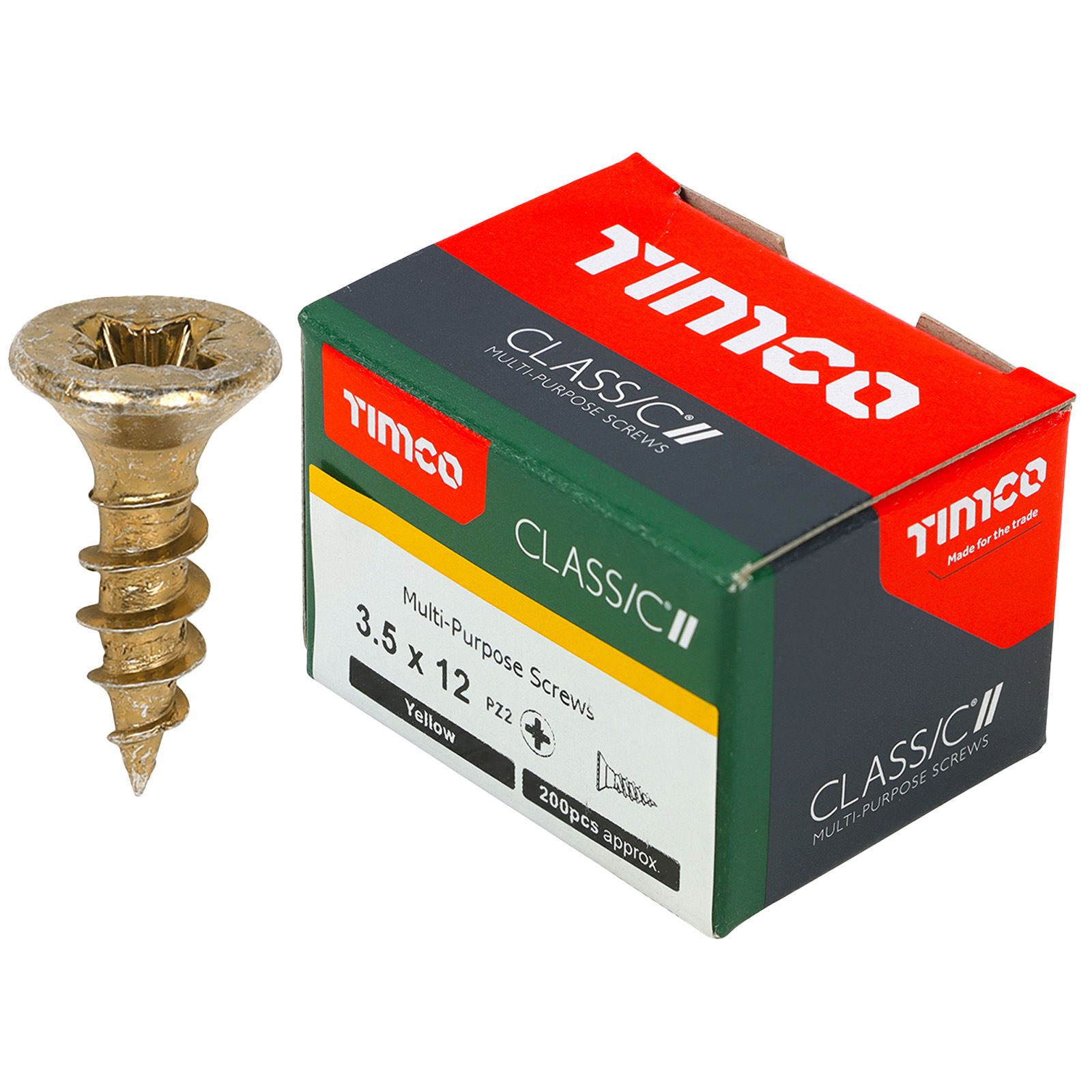 TIMCO Classic Mehrzweckschrauben Pozi Kopf Doppel Senken Gelb Verpackt - Bild 10 von 71