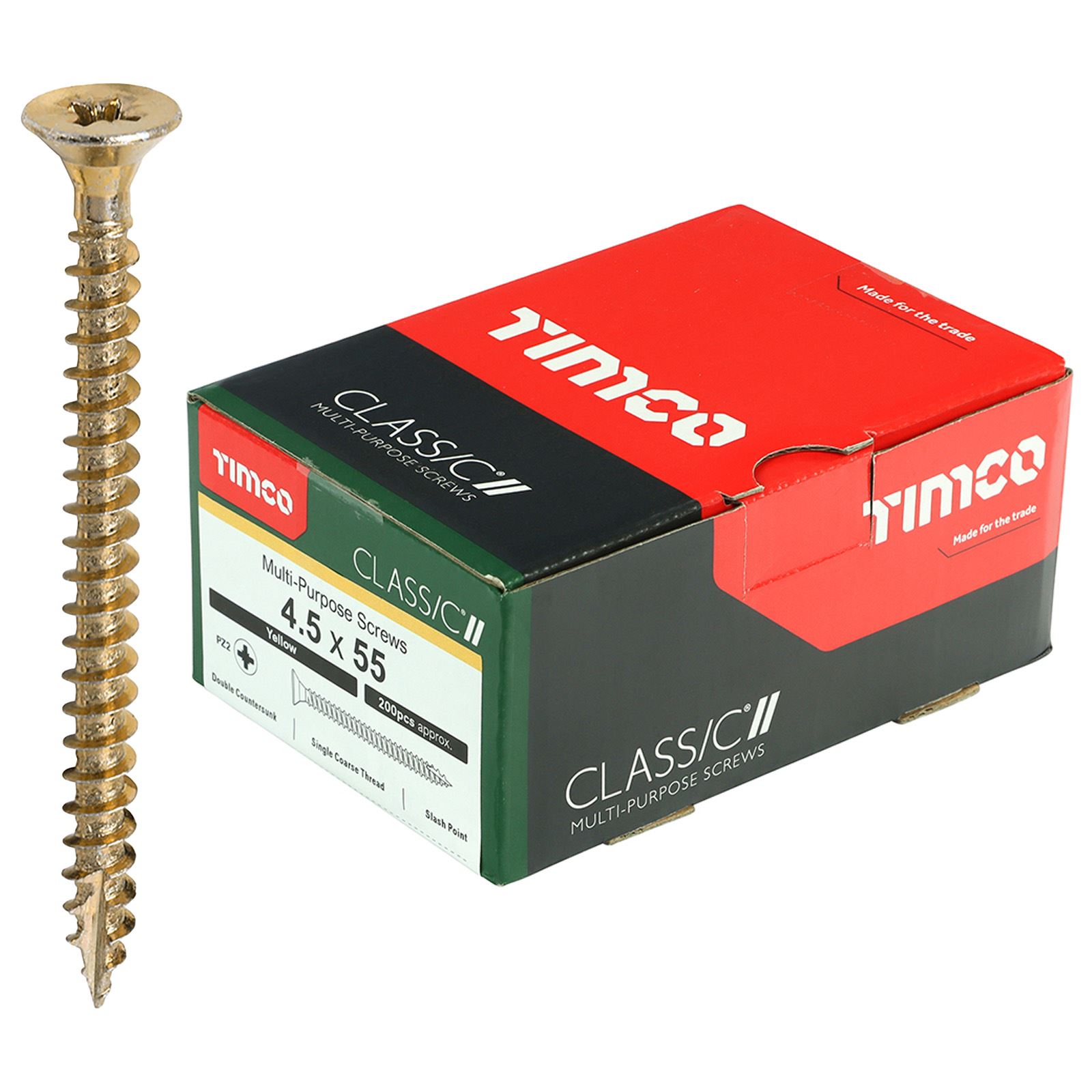 TIMCO Classic Mehrzweckschrauben Pozi Kopf Doppel Senken Gelb Verpackt - Bild 40 von 71