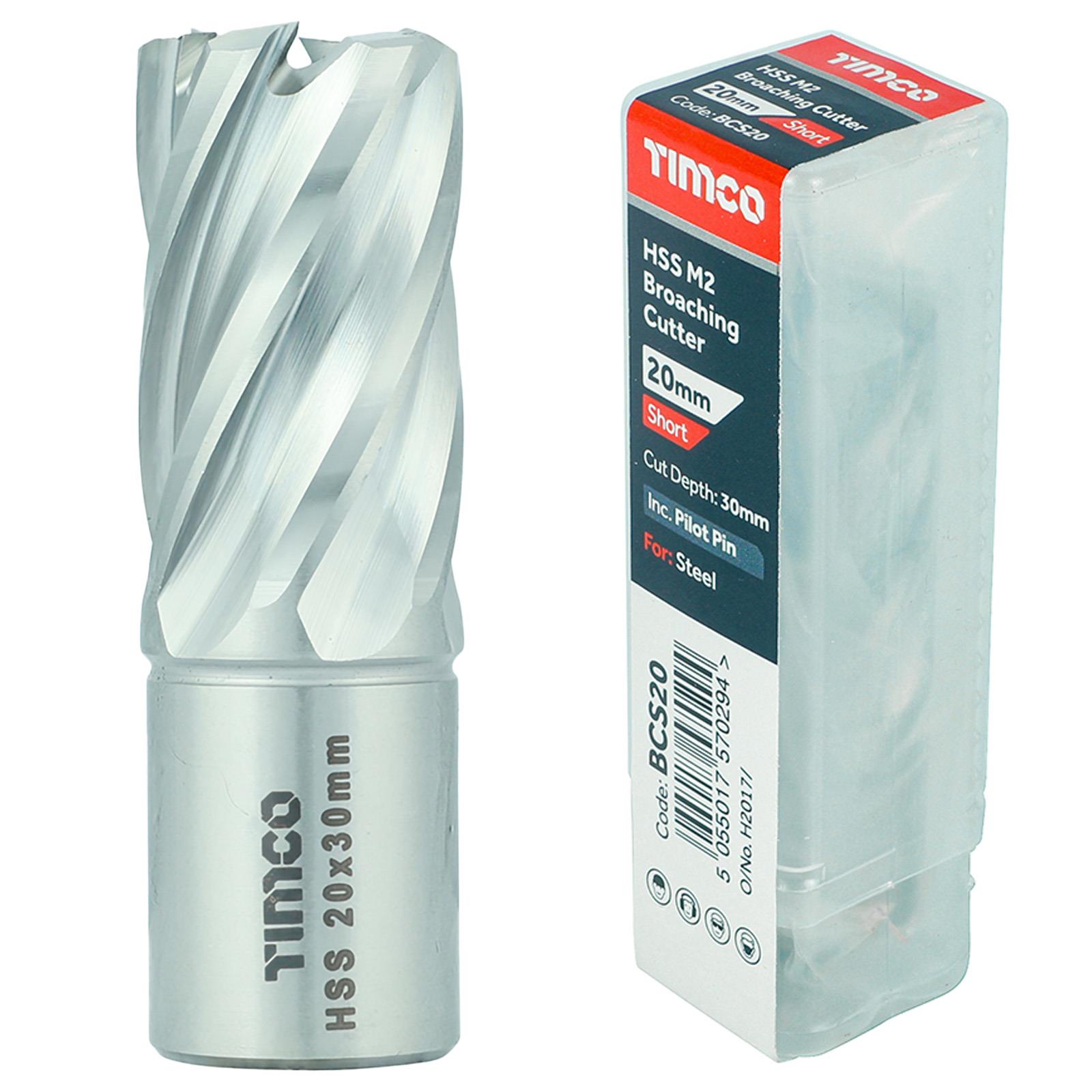TIMCO Broaching Cutter Mag Drill Bit M2 HSS Pilot Pin Annular Broach Cutter - Picture 10 of 47