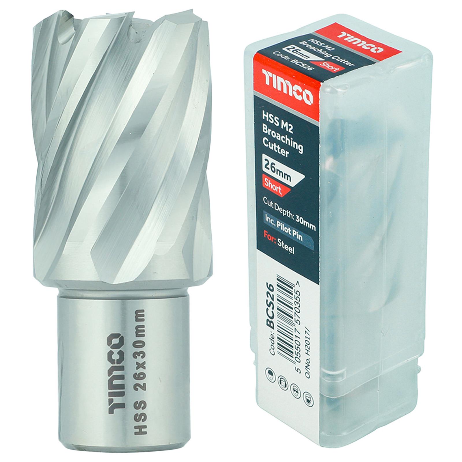TIMCO Broaching Cutter Mag Drill Bit M2 HSS Pilot Pin Annular Broach Cutter - Picture 16 of 47