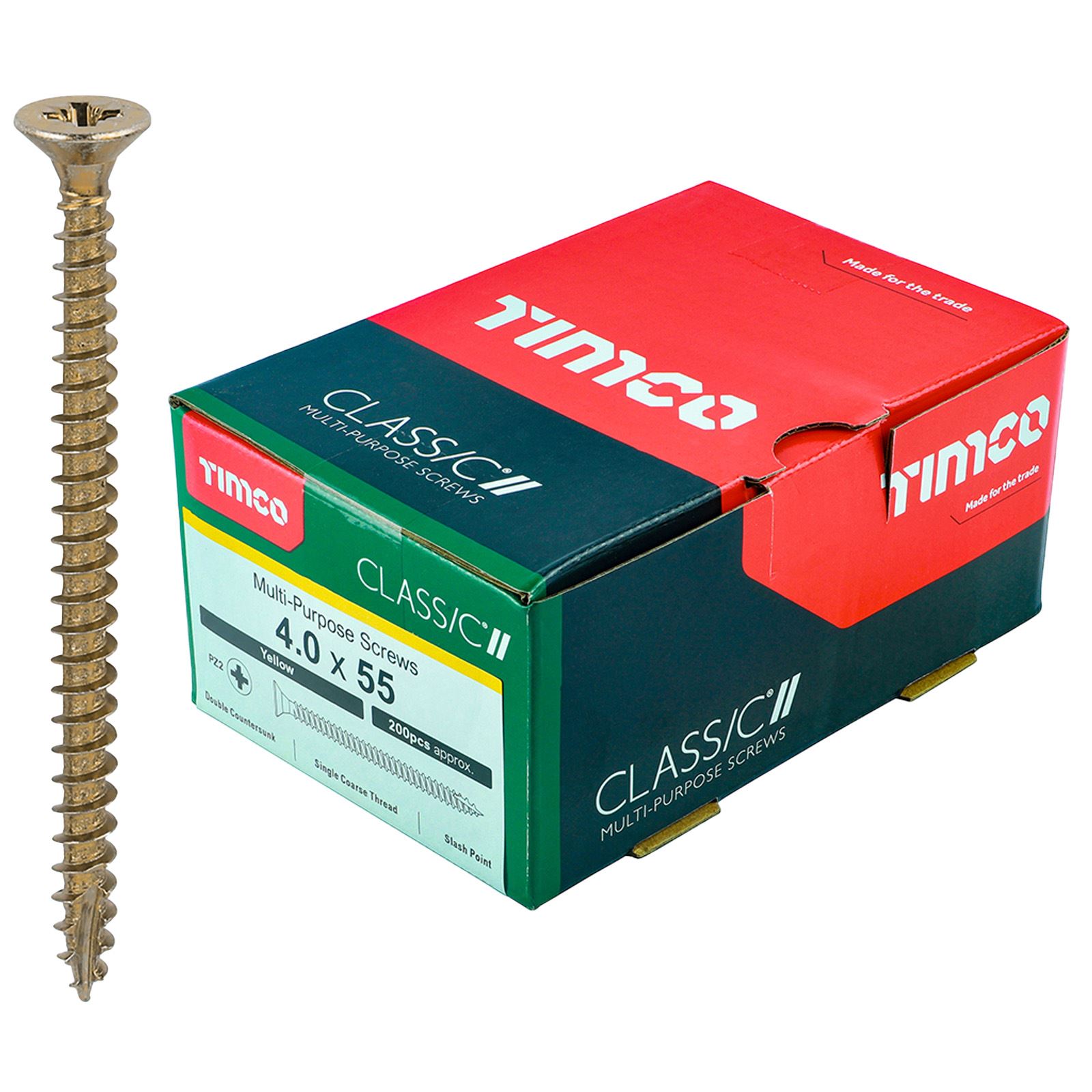 TIMCO Classic Mehrzweckschrauben Pozi Kopf Doppel Senken Gelb Verpackt - Bild 28 von 71