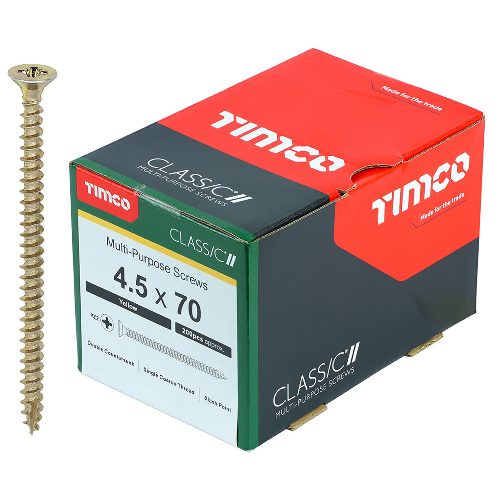 TIMCO Classic Mehrzweckschrauben Pozi Kopf Doppel Senken Gelb Verpackt - Bild 42 von 71