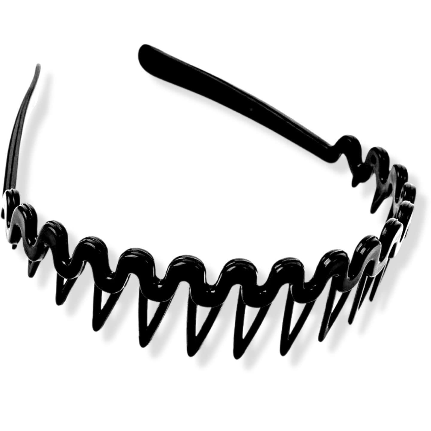 Zig Zag Shark Tooth Head Band Teeth Hair Band Alice Band Comb Headbands - Picture 39 of 99
