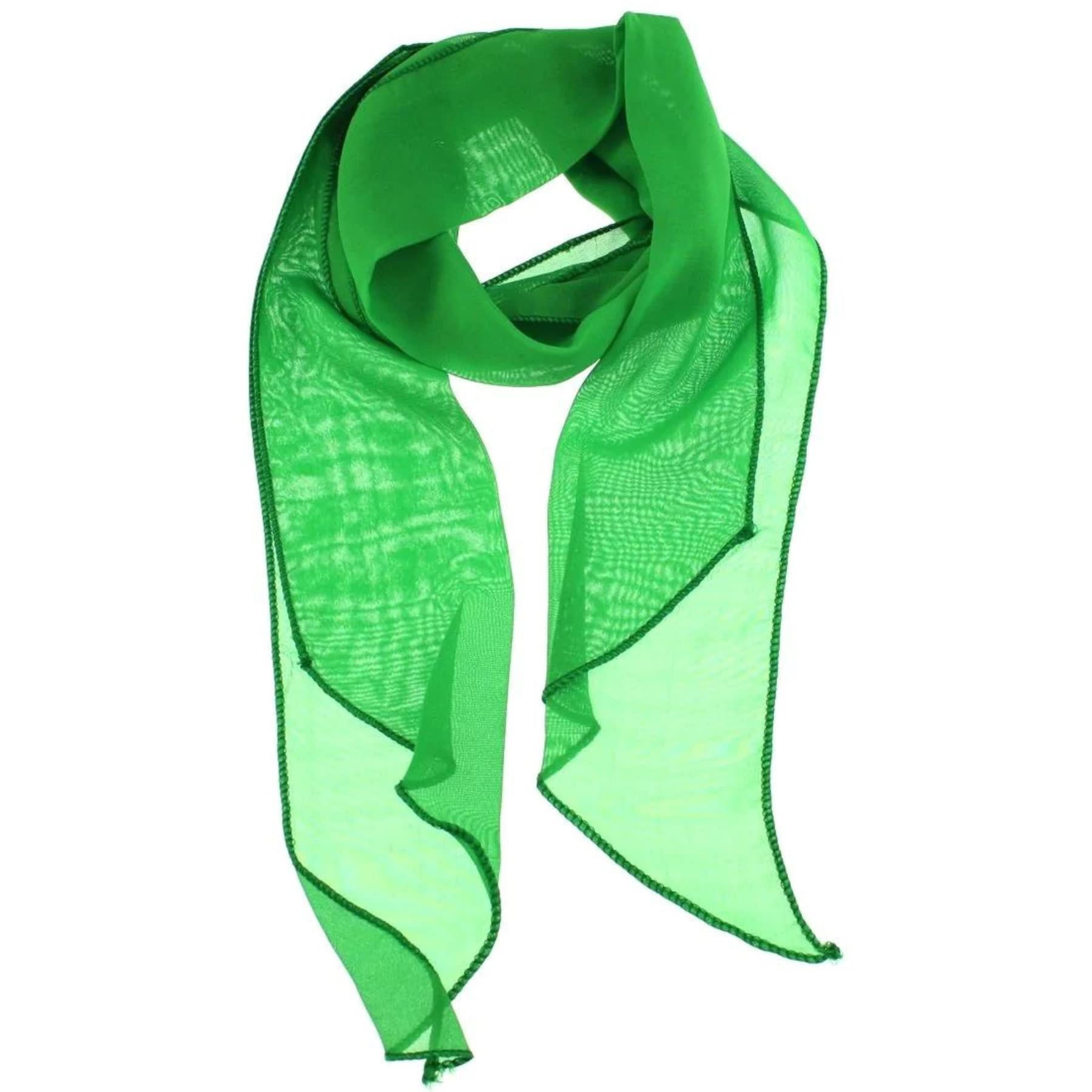 Bright Chiffon Ties for Women and Men, Ladies Neck Tie - Picture 20 of 58