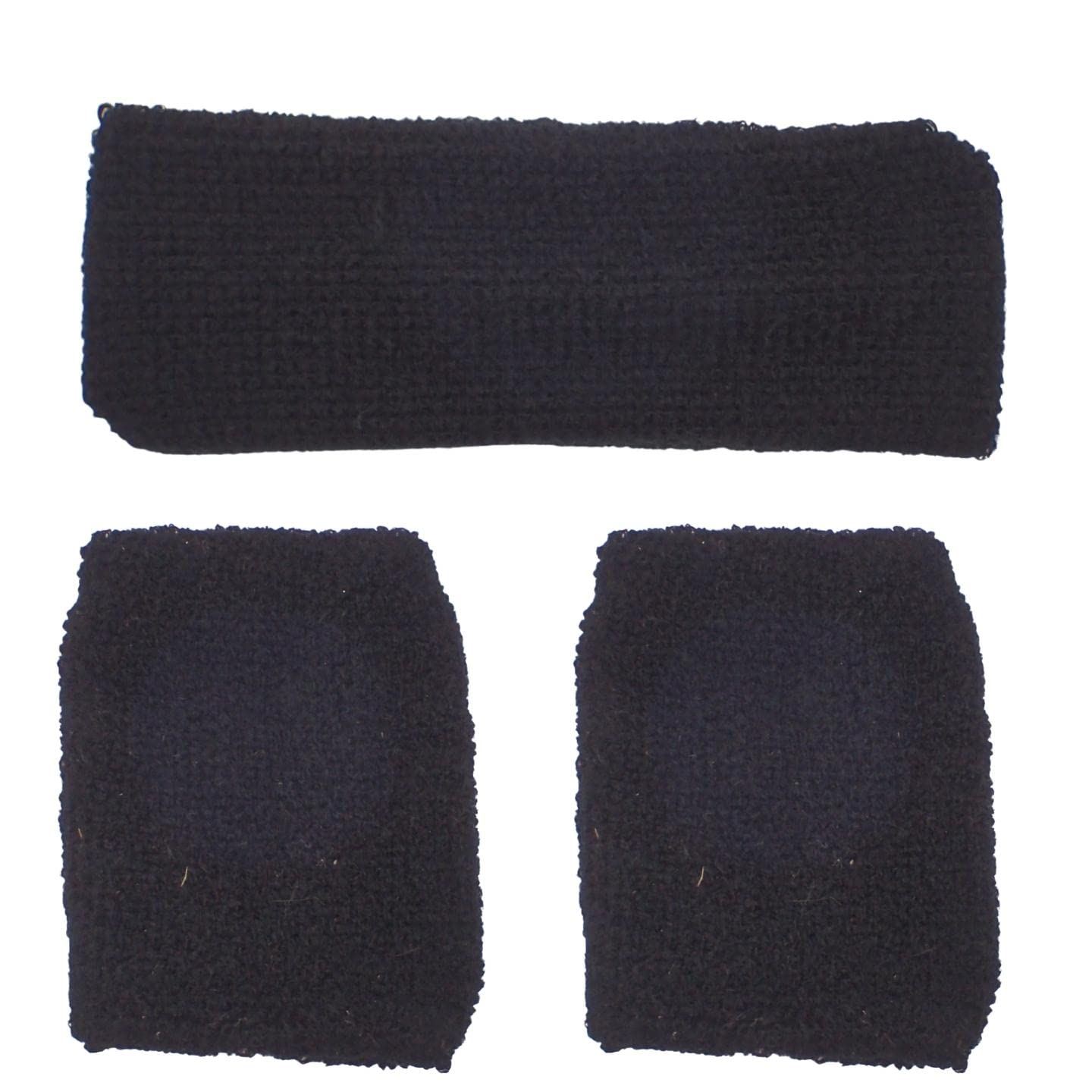 3pcs Unisex Headbands & Wrist Sweatbands for Exercise Set - Picture 13 of 28