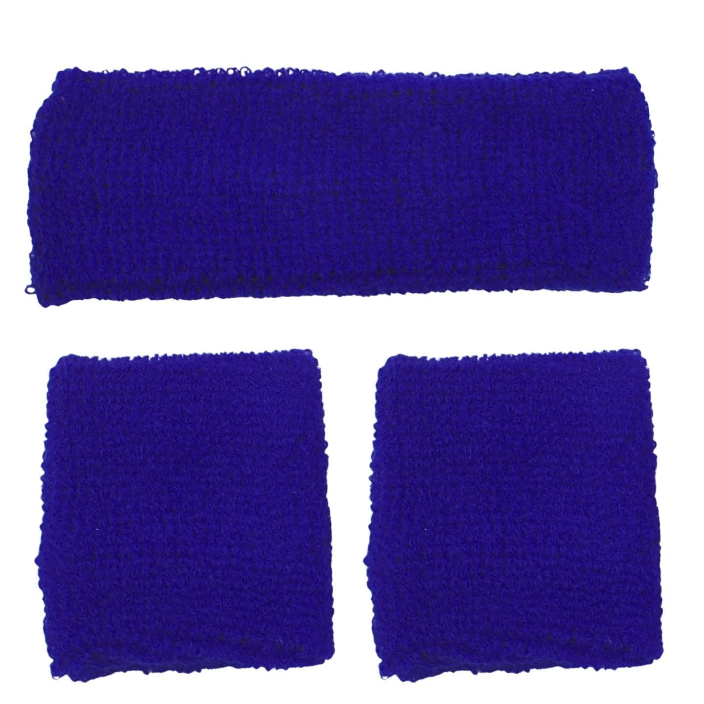 3pcs Unisex Headbands & Wrist Sweatbands for Exercise Set - Picture 25 of 28
