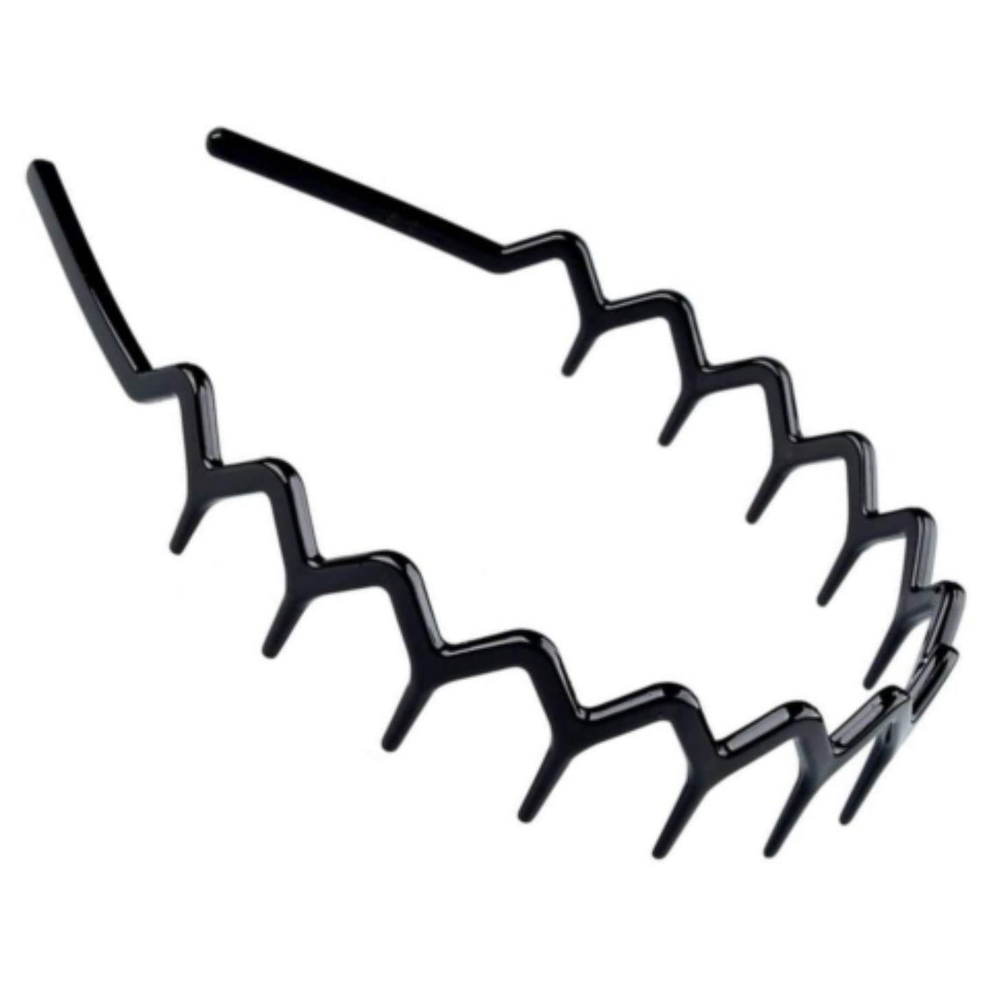 Zig Zag Shark Tooth Head Band Teeth Hair Band Alice Band Comb Headbands - Picture 38 of 99