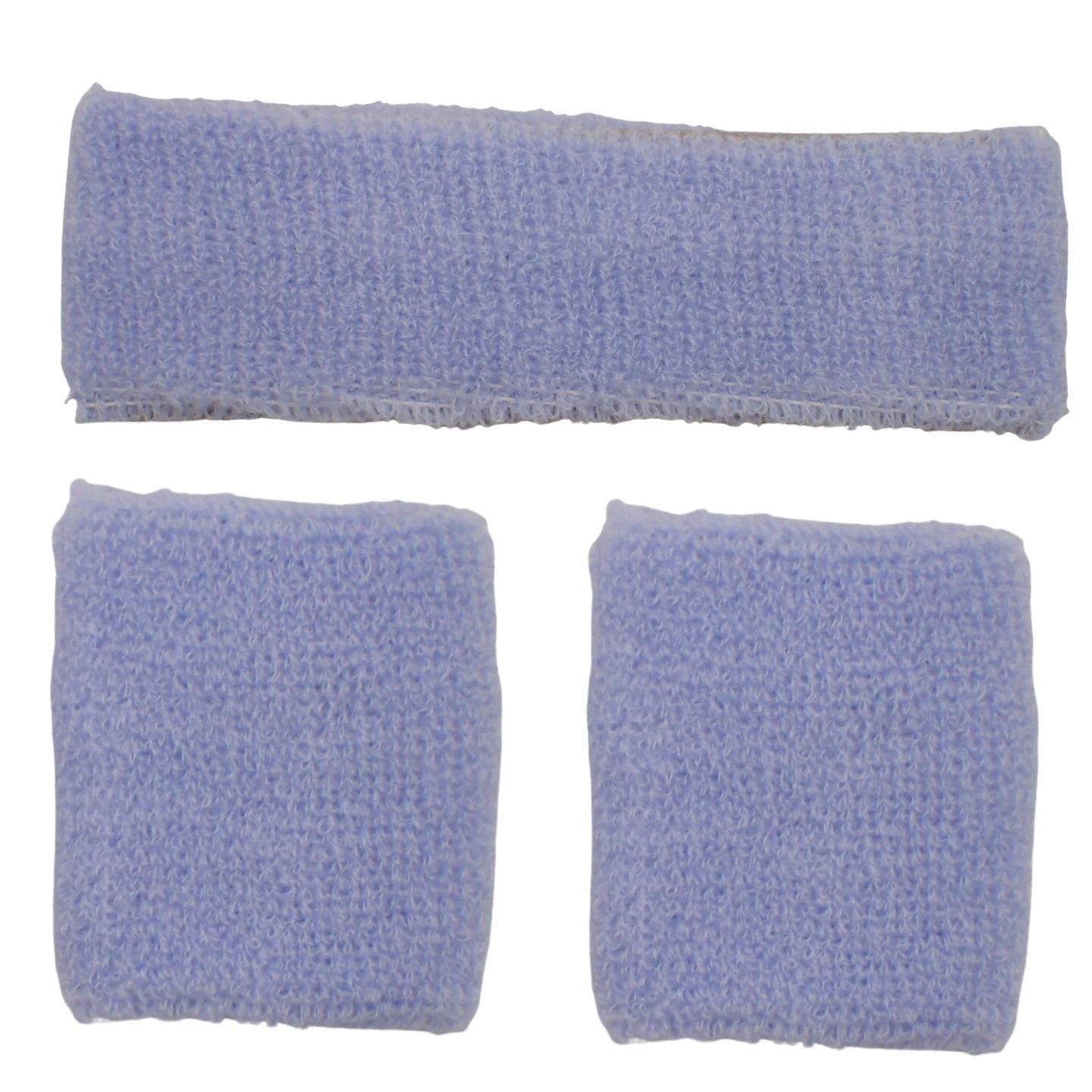 3pcs Unisex Headbands & Wrist Sweatbands for Exercise Set - Picture 9 of 28