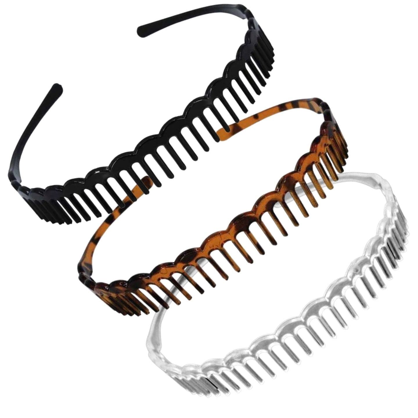 Zig Zag Shark Tooth Head Band Teeth Hair Band Alice Band Comb Headbands - Picture 13 of 99