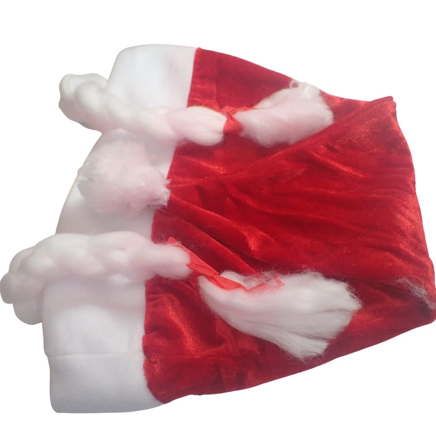 Luxury Red Santa Hat Santa Costume Party Christmas Hair Accessories - Picture 10 of 26