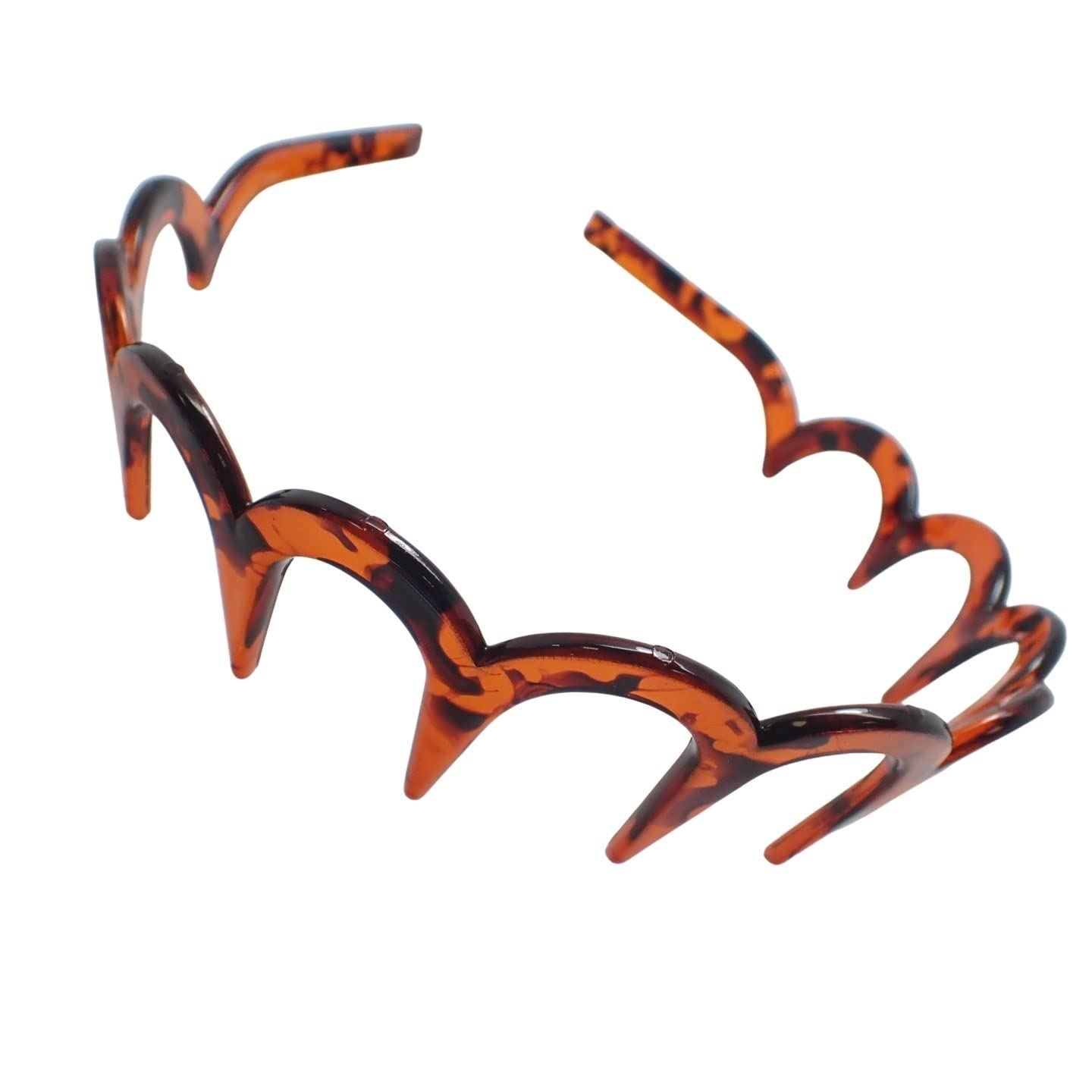 Zig Zag Shark Tooth Head Band Teeth Hair Band Alice Band Comb Headbands - Picture 92 of 99