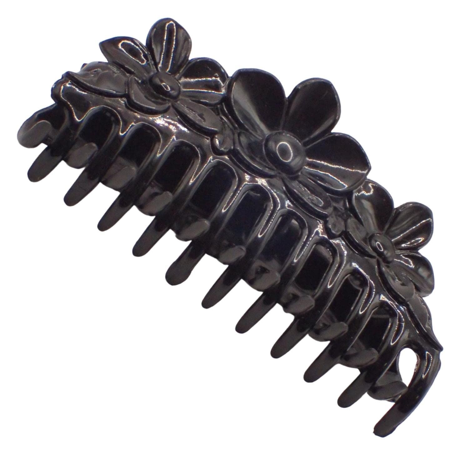 8.5cm Black or Brown Tort Hair Claw Clip for Women & Girls - Picture 28 of 64