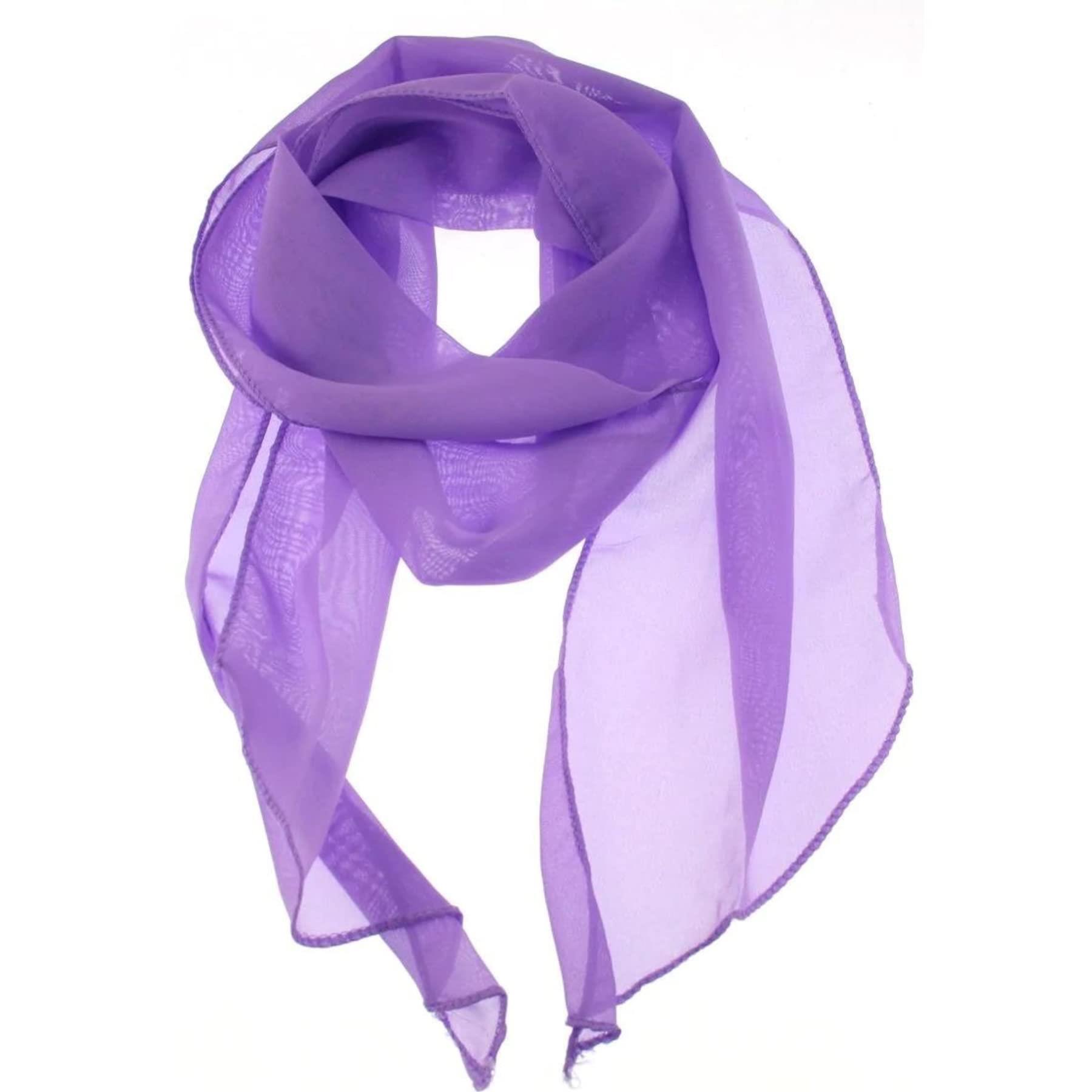 Bright Chiffon Ties for Women and Men, Ladies Neck Tie - Picture 30 of 58