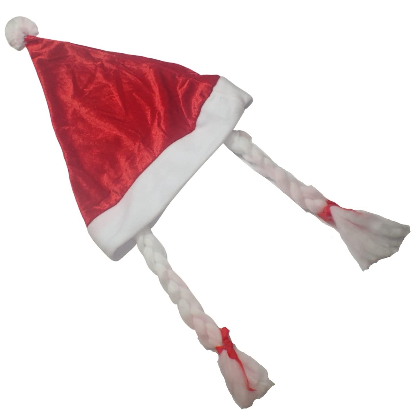 Luxury Red Santa Hat Santa Costume Party Christmas Hair Accessories - Picture 6 of 26