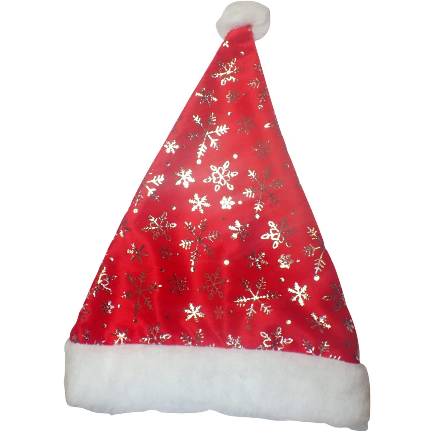 Luxury Red Santa Hat Santa Costume Party Christmas Hair Accessories - Picture 21 of 26