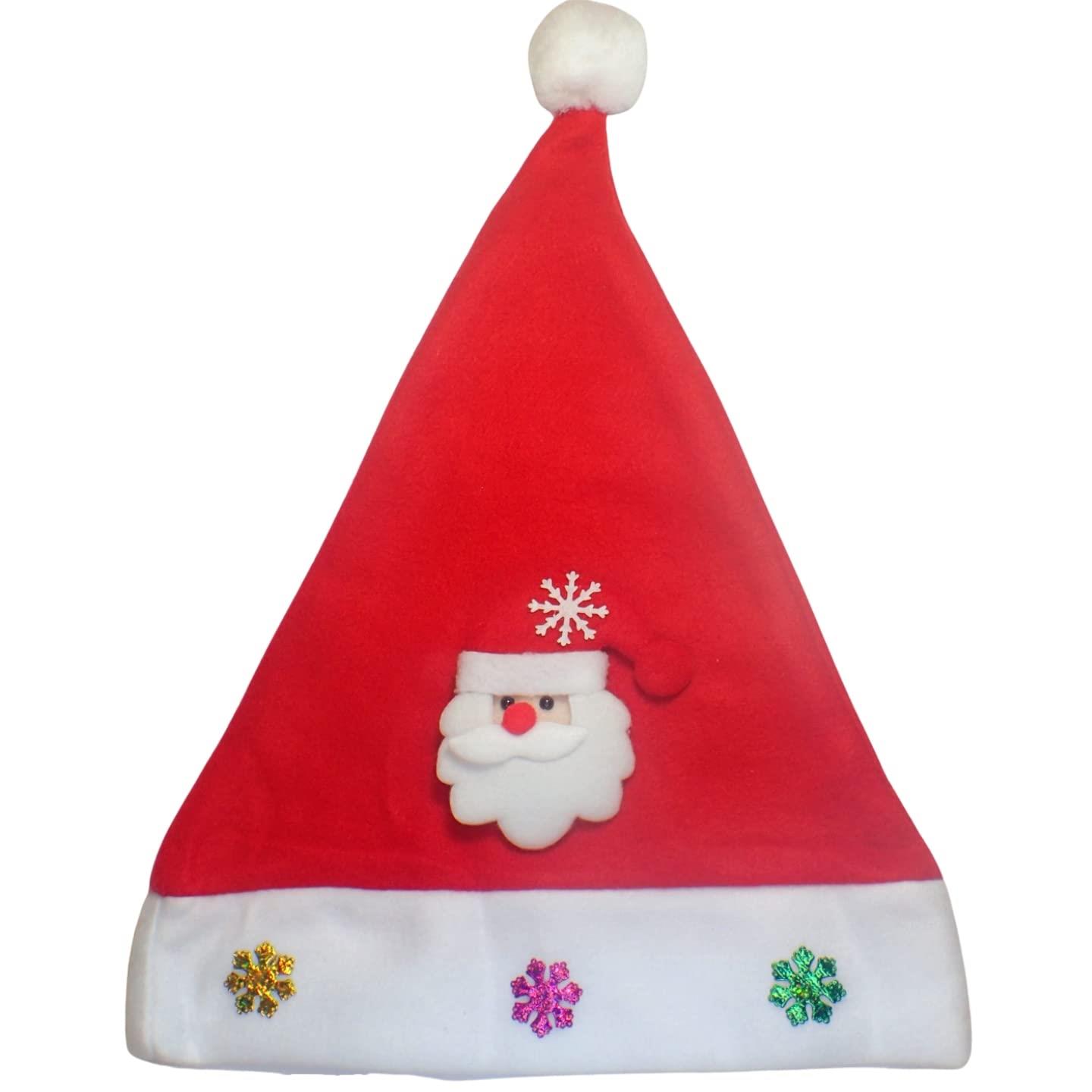 Luxury Red Santa Hat Santa Costume Party Christmas Hair Accessories - Picture 14 of 26
