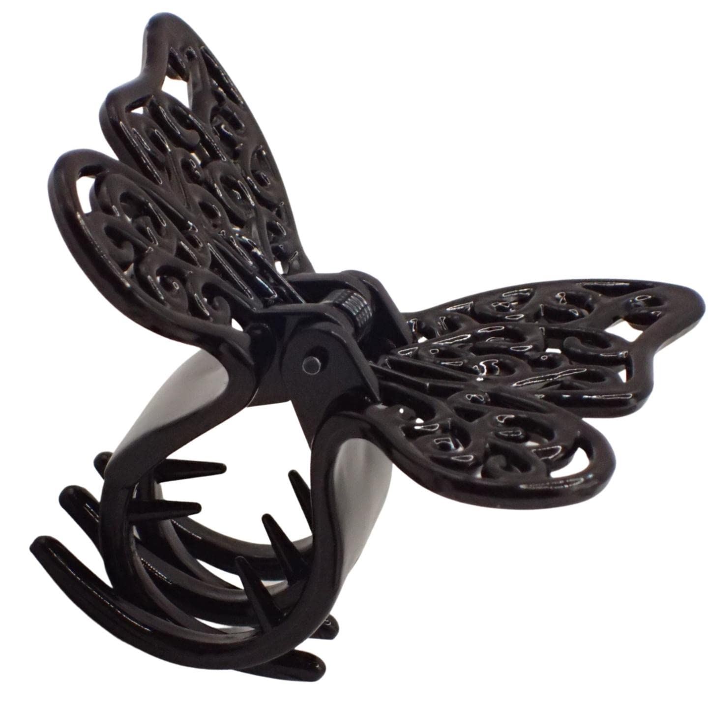 Small Black or Tort Hair Claw Clip, Small Detailed Claw Clips Hair Claws - Picture 25 of 87