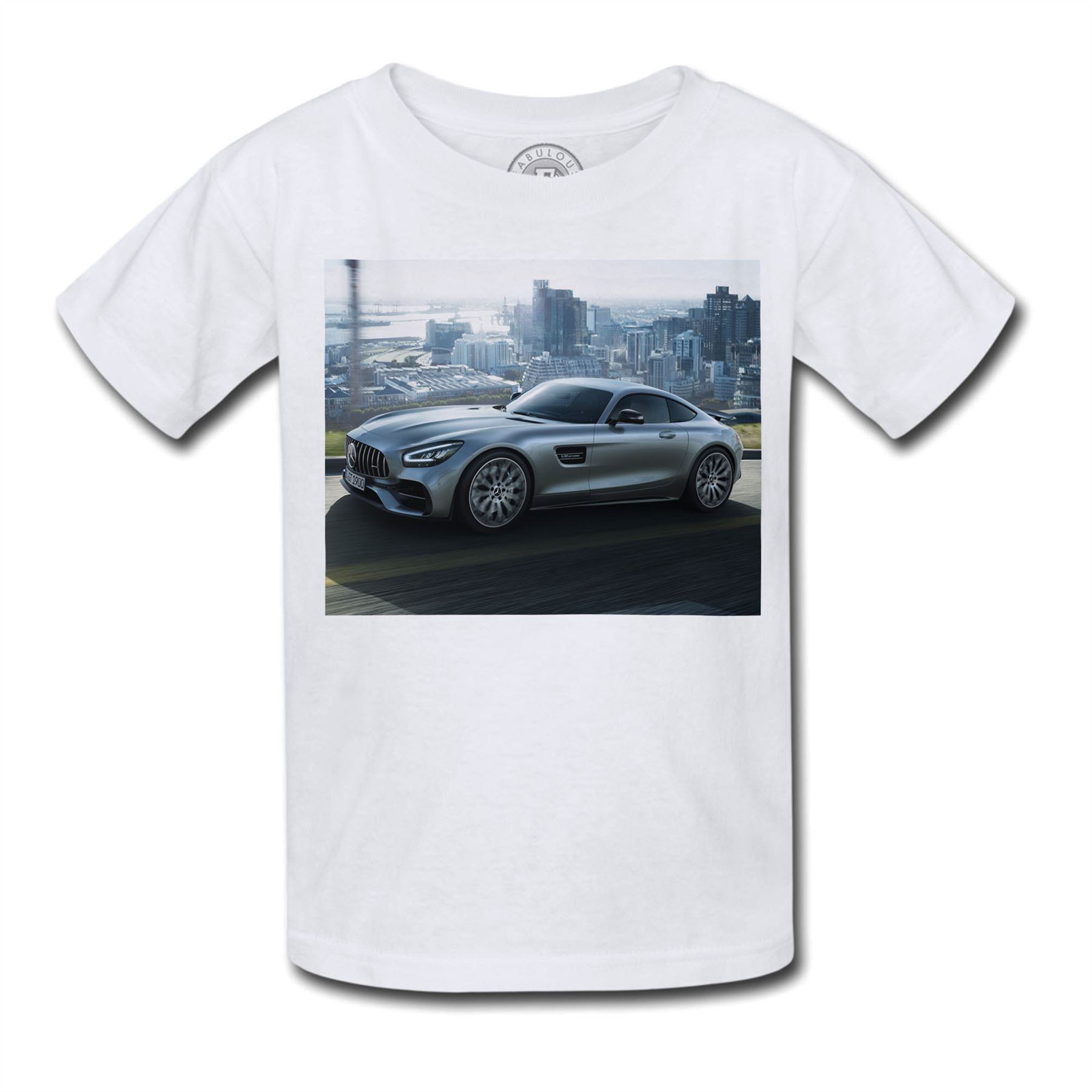 T-shirt Enfant Voiture Italienne Supercar Luxe Sport Course Rouge 2019