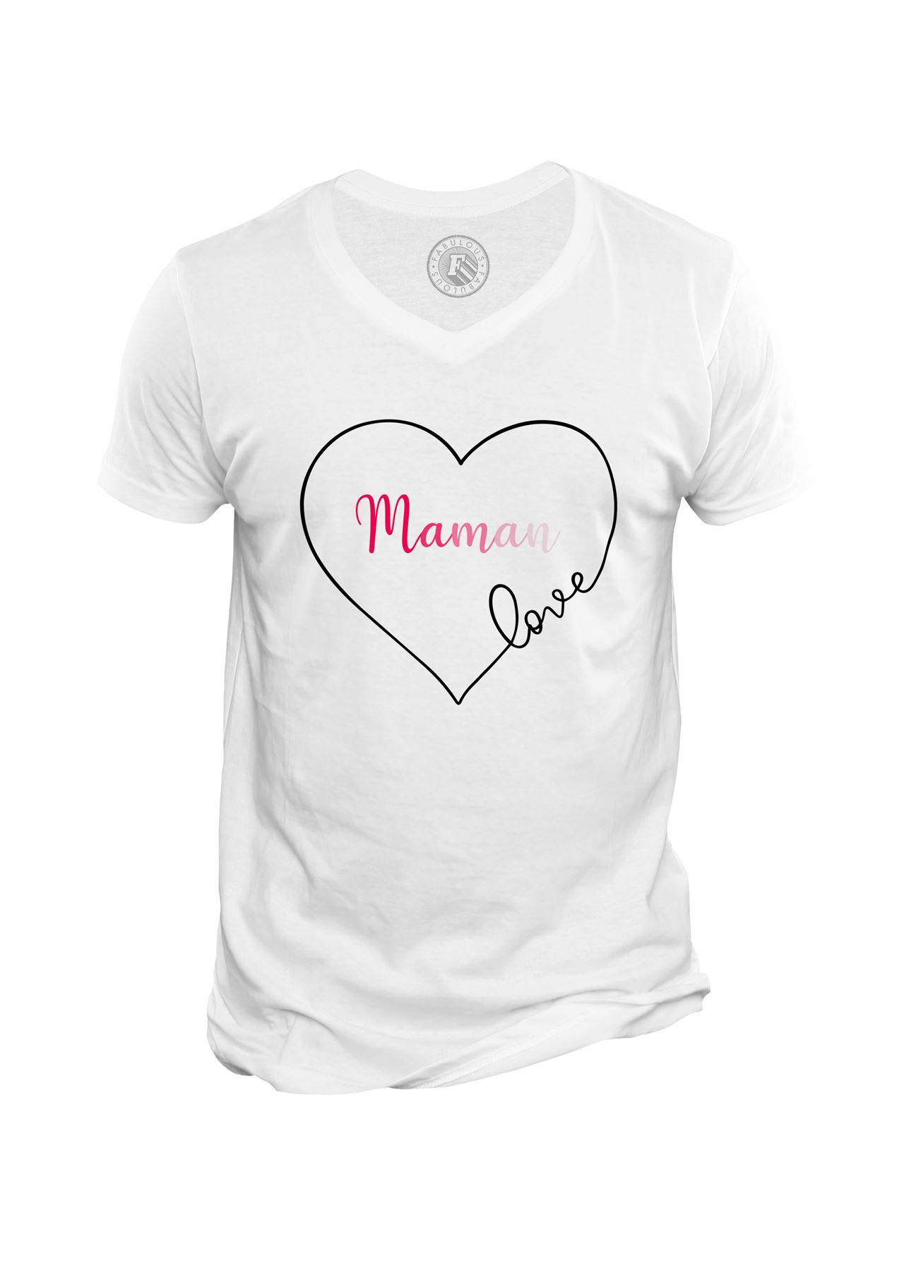 I love coeur Richard col en V T-shirt