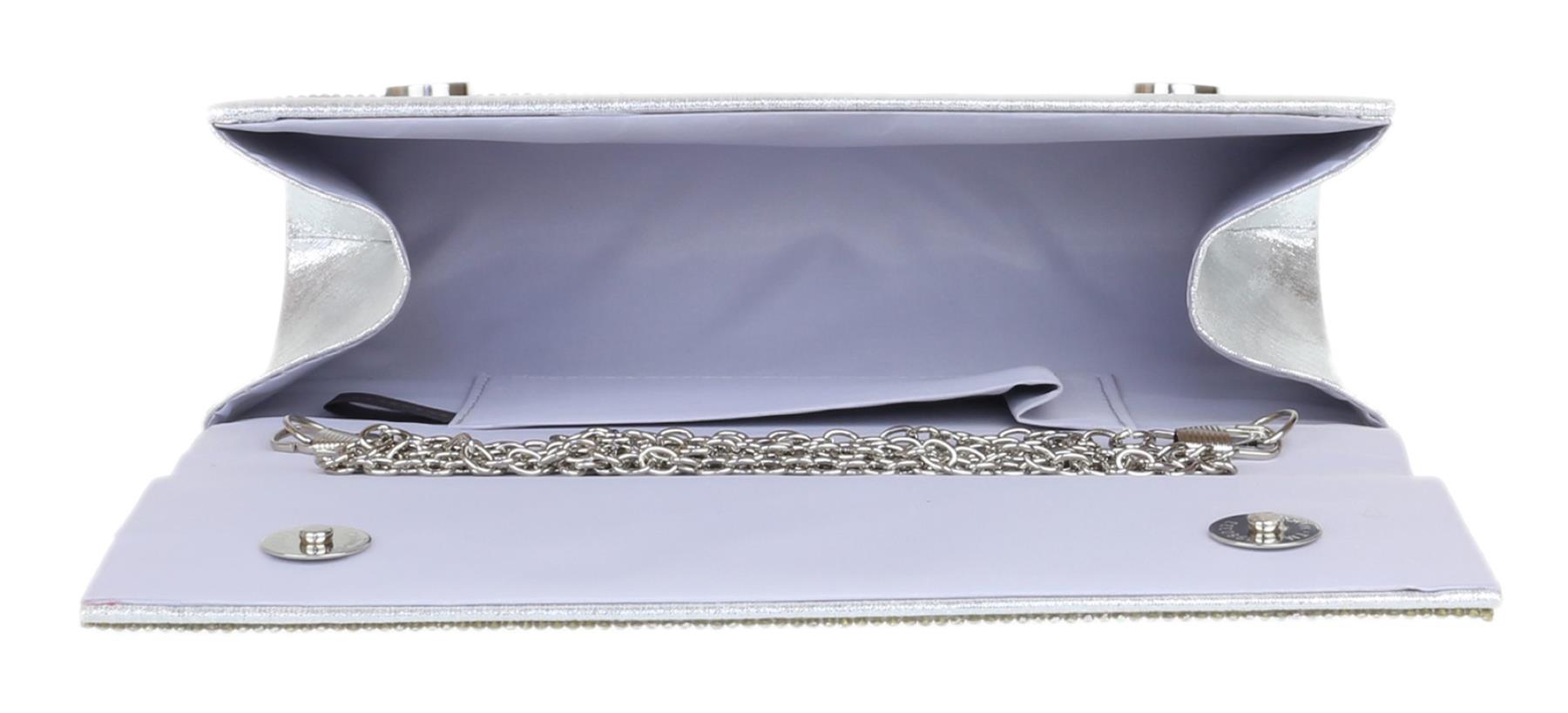 New Vintage Womens Clutch Bag Chainmail Zipped Rose Gold Evening Party Wedding