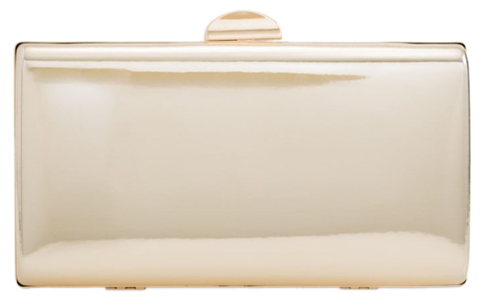 Plain gold clutch bag Clearance