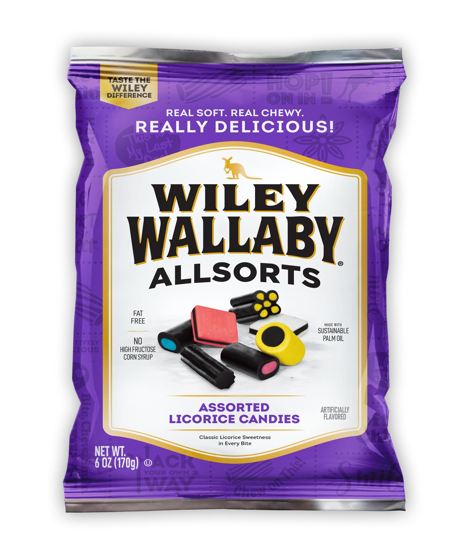 Wiley Wallaby Soft & Chewy Licorice Original Red, Assorted, Outback