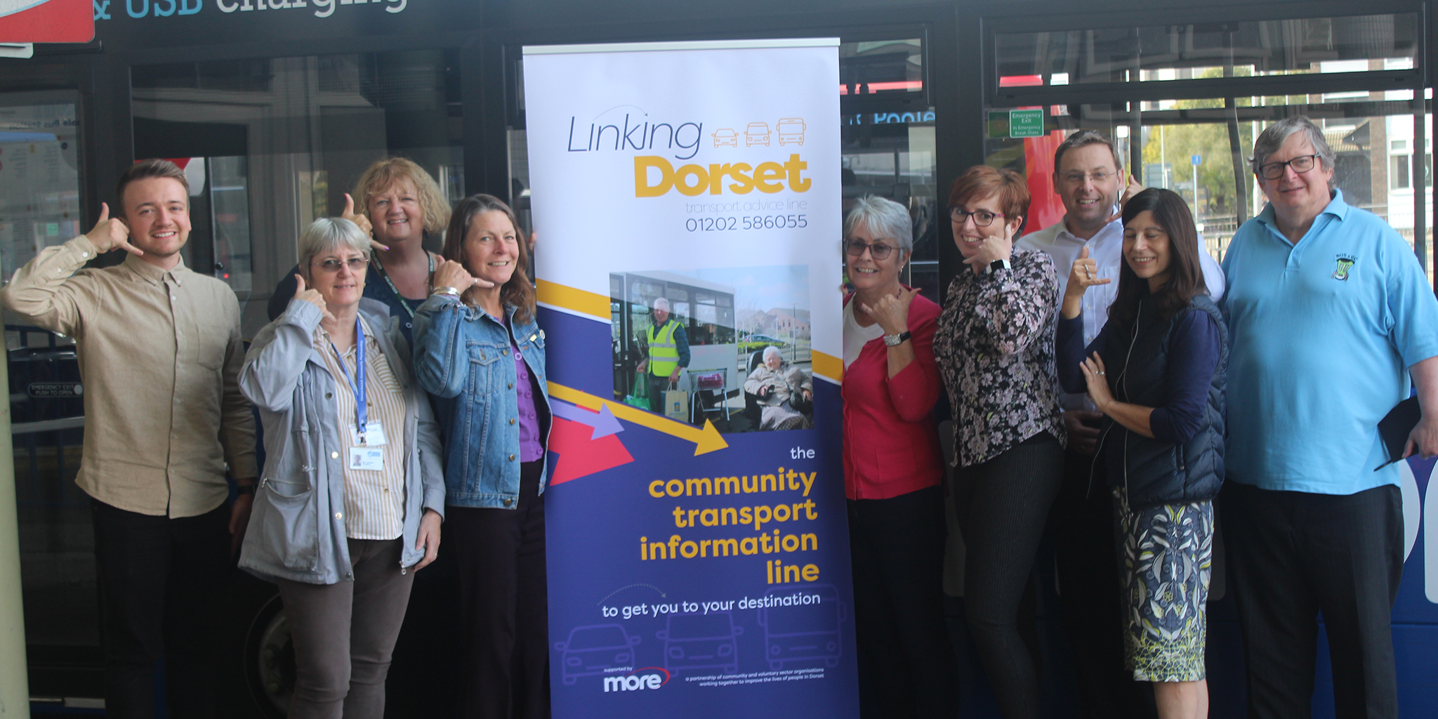 Photo of the Linking Dorset partners launching the new scheme
