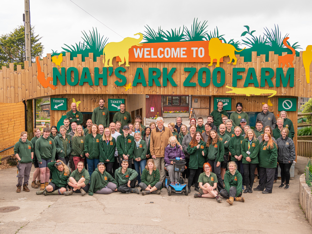 All of the staff at Noah's Ark Zoo Farm in a team photo
