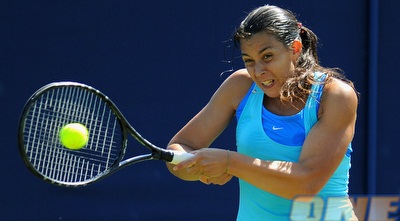 מריון ברטולי. ניצחה בקרב צמוד את ספארובה (GettyImages)