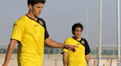 אלי זיזוב ותום מנשרוב באימון (יוסי ציפקיס) אלי זיזוב ותום מנשרוב באימון (יוסי ציפקיס)