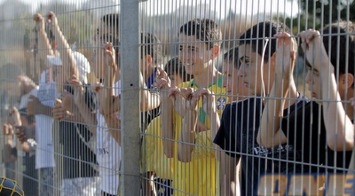 אוהדי מכבי באימון (יוסי ציפקיס) אוהדי מכבי באימון (יוסי ציפקיס)