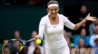 אזרנקה בפעולה. נותרה המדורגת הבכירה (GettyImages)