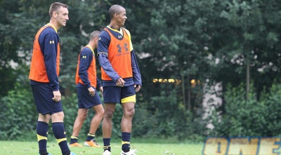 פאביצ´ביץ´ וניבאלדו. בקבוצה מרוצים מהשניים (האתר הרשמי של מכבי ת&qout;א)