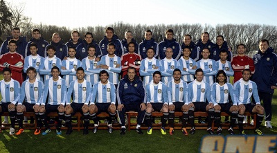 נבחרת ארגנטינה...סליחה, נבחרת מסי בתמונה קבוצתית (רויטרס)