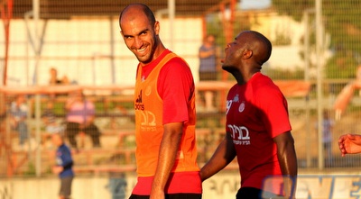 שי אבוטבול באימון הערב. ישודרג (שי לוי) שי אבוטבול באימון הערב. ישודרג (שי לוי)