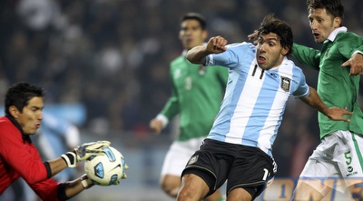 טבס במדי ארגנטינה. הפעם הוא נותר מחוץ לסגל (רויטרס)