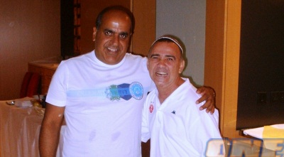 יואל חדד עם מורדי דדון בחגיגת היום הולדת (קובי ברדה, אתר הפועל ת&qout;א) 