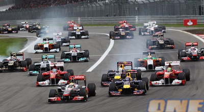 פורמולה 1. &qout;כדורגלנים רבים מתעניינים במכוניות מרוץ&qout; (GettyImages)