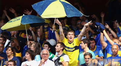 אוהדי בוקה. פתיחה מאכזבת לעונה שלהם (GettyImages)