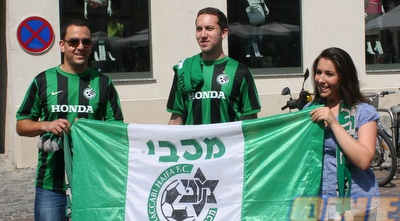 אוהדי מכבי חיפה במאריבור (דולב נישליס)