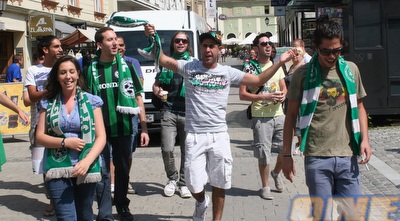 אוהדי מכבי חיפה במאריבור (דולב נישליס)