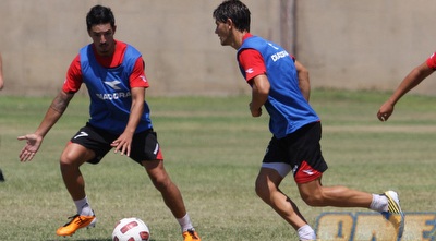 רועי שוקרני מול יוסי דורה באימון (עמית מצפה)