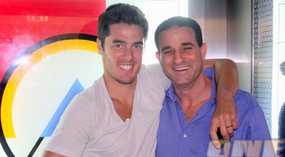 תמיר כהן ואלון נתן בסיום הפגישה (משה חרמון)