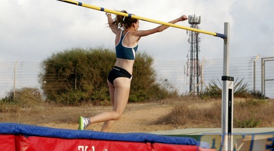 מעין פורמן חוגגת רגע לאחרי שקבעה שיא אישי חדש (יניב גונן)