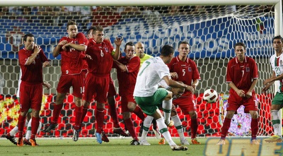 כריסטיאנו רונאלדו. כבש את השער שלו בדקה ה-44 ואז הוחלף (רויטרס)