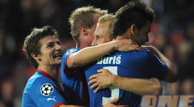 שחקני פלזן חוגגים (GettyImages)